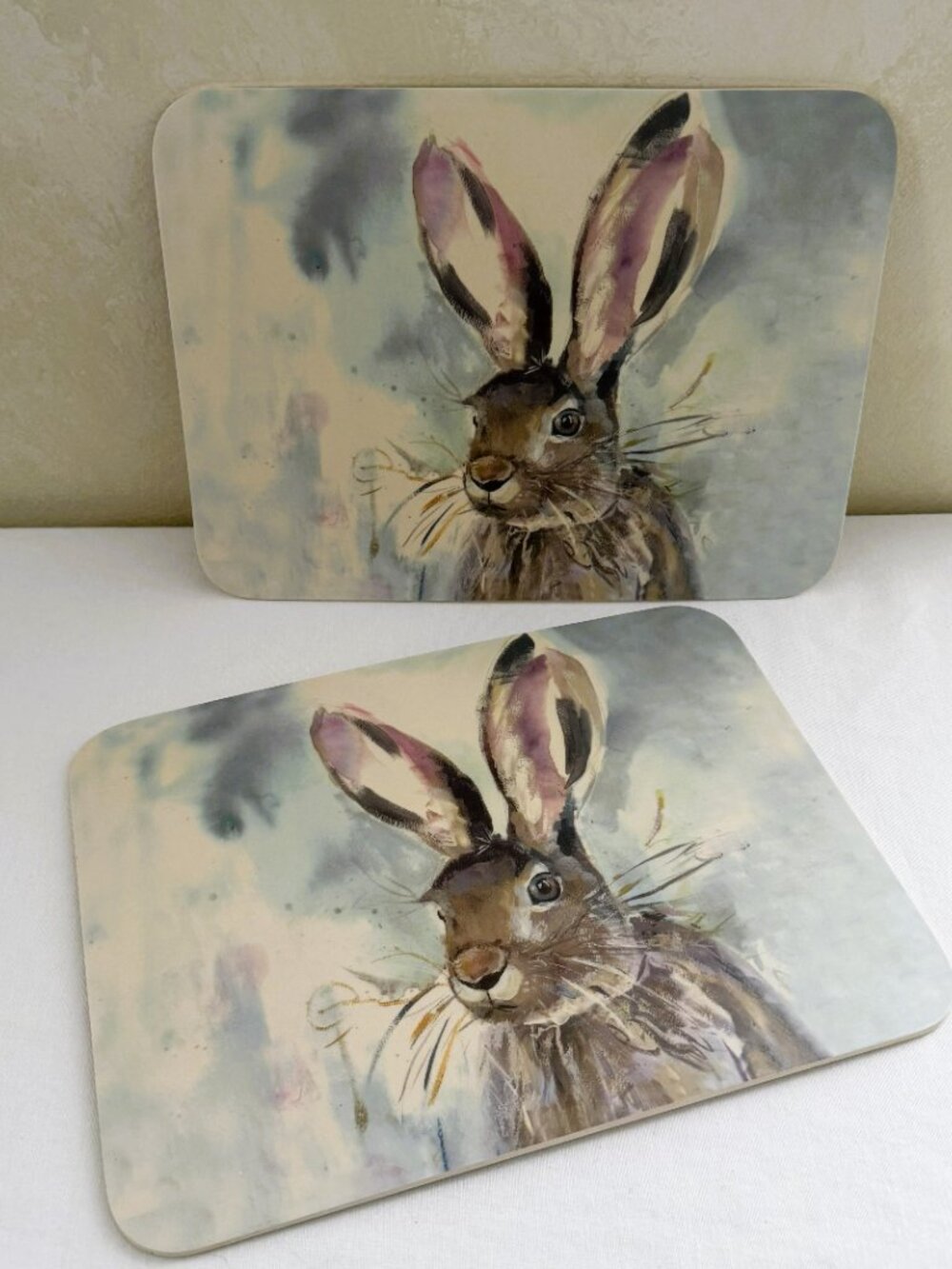 Voyage Maison Harriet Hare Kitchen Trivet or Cutting Board Set of 2